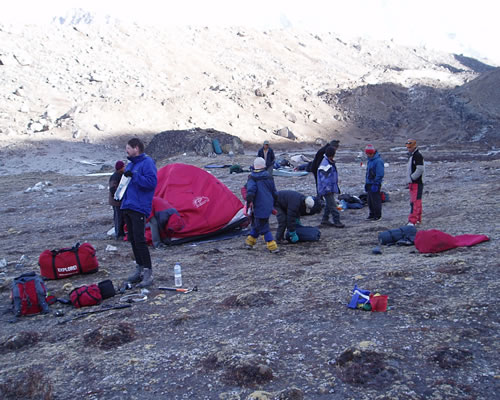 Pokhalde Peak Base Camp